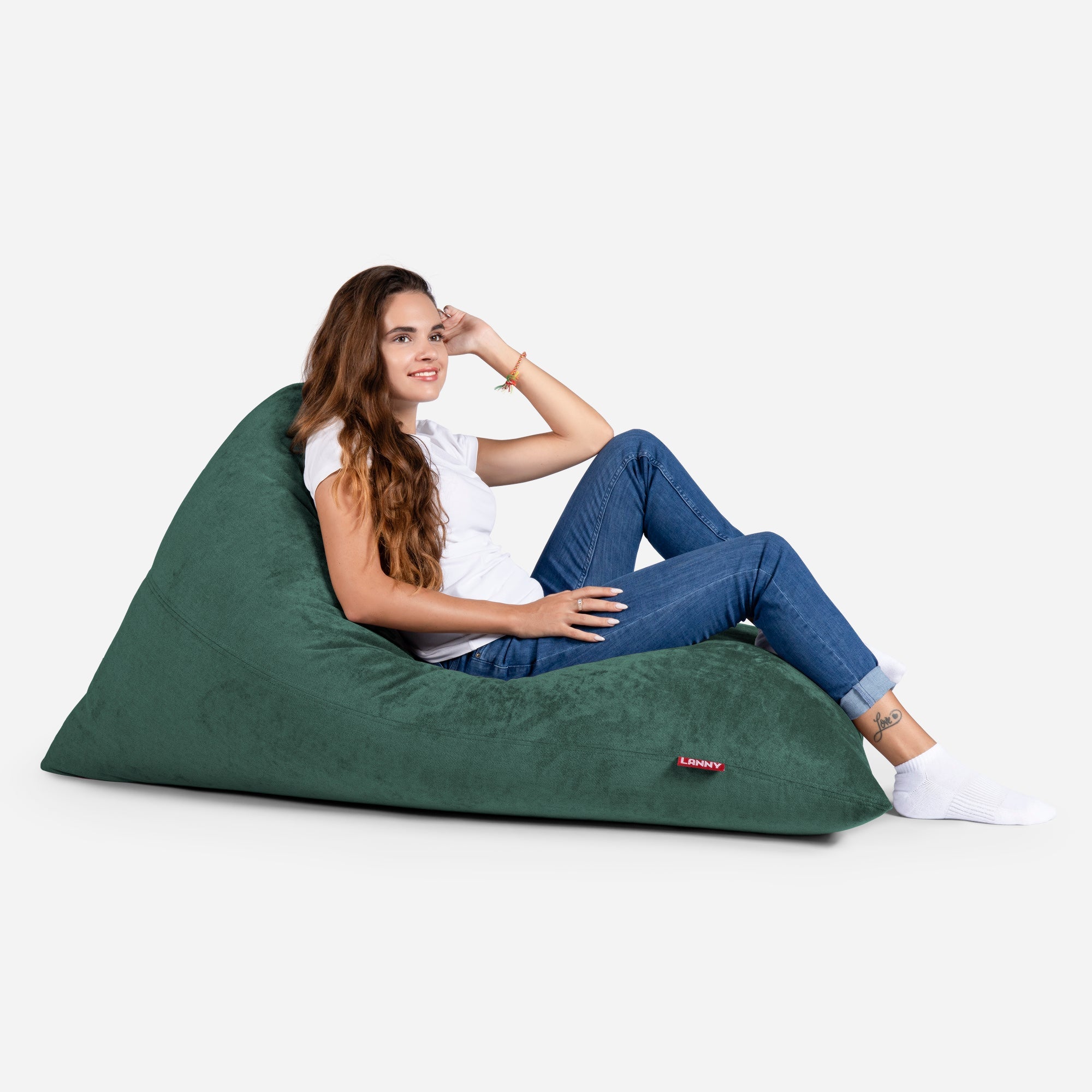 Slim Aldo Green Bean bag - Lanny Beanbag - Bean Bag Chairs