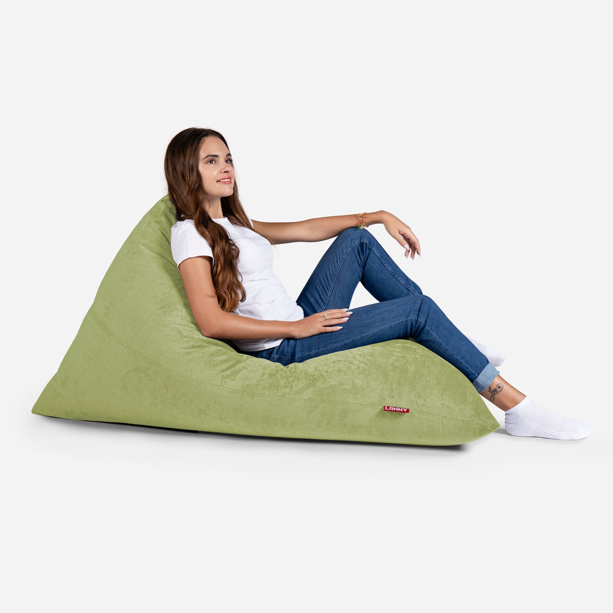 Slim Aldo Lime Bean bag - Lanny Beanbag - Bean Bag Chairs