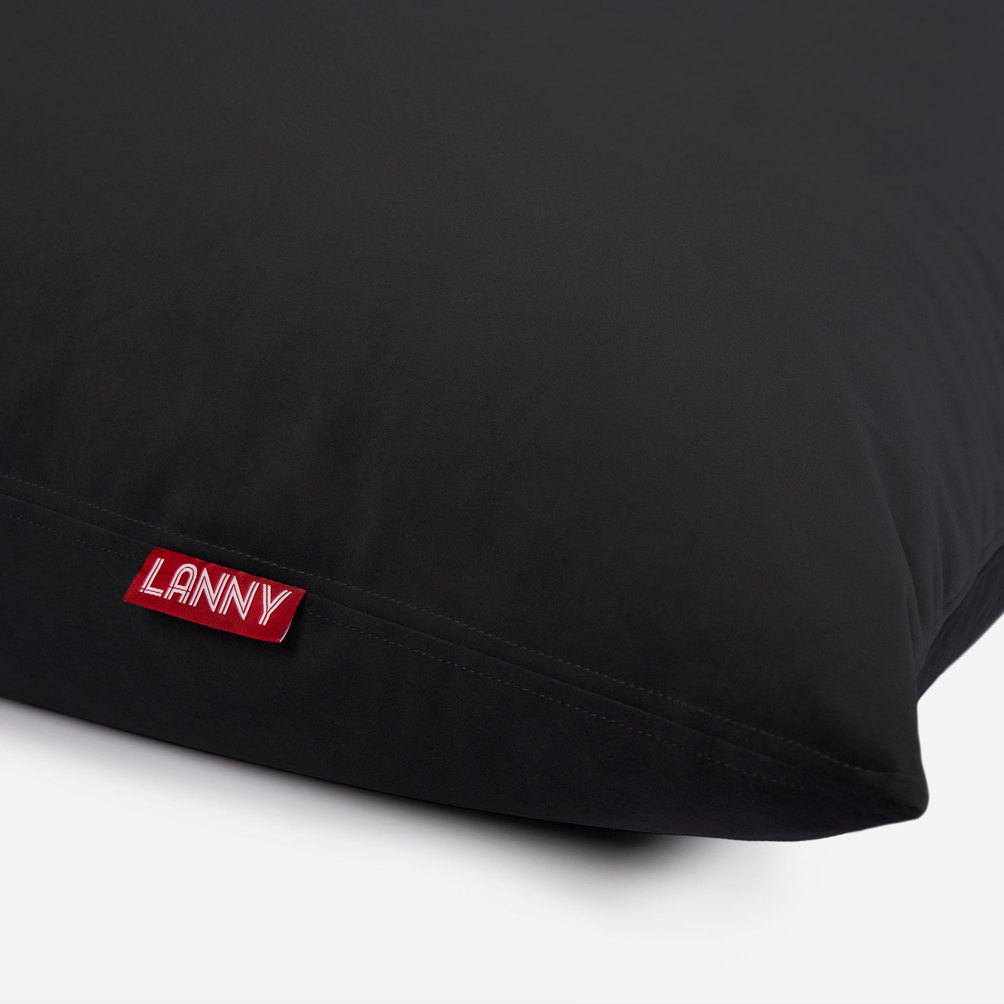 Slim Velvet Black Bean bag - Lanny Beanbag - Bean Bag Chairs