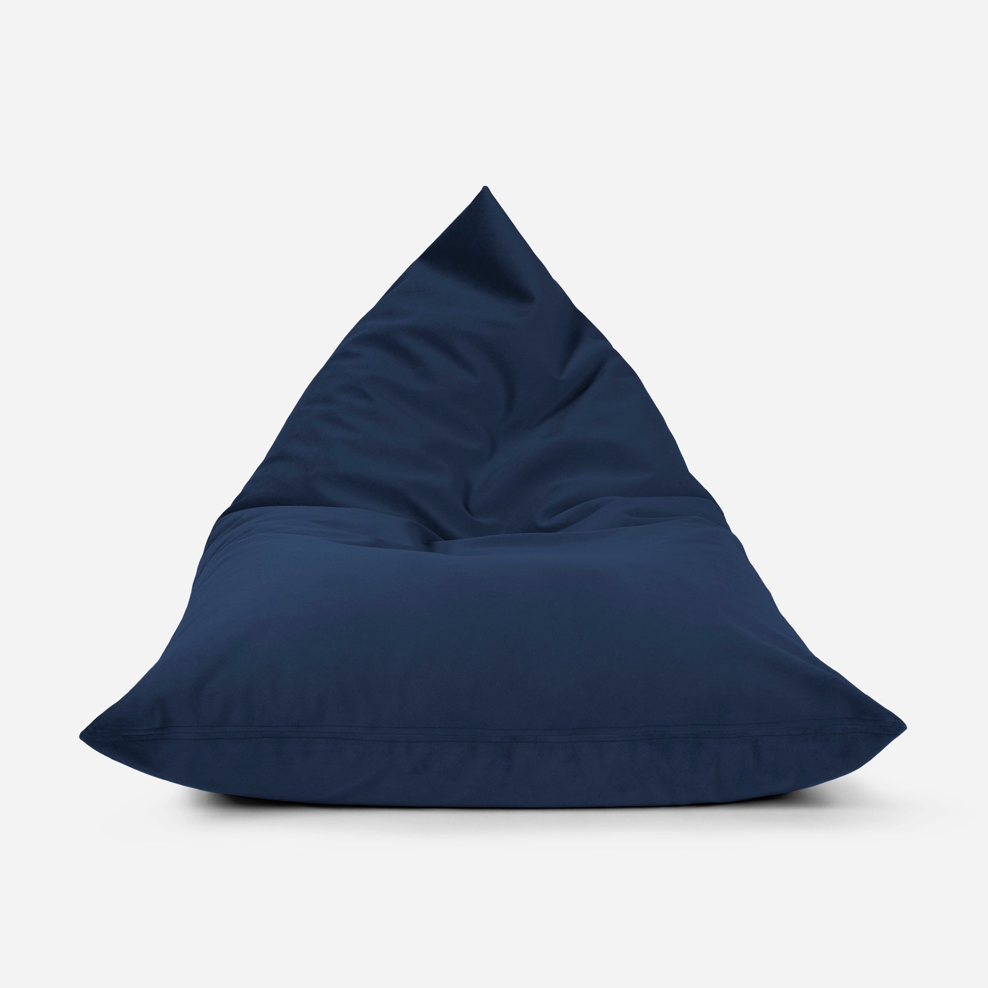 Slim Velvet Blue Bean bag - Lanny Beanbag - Bean Bag Chairs