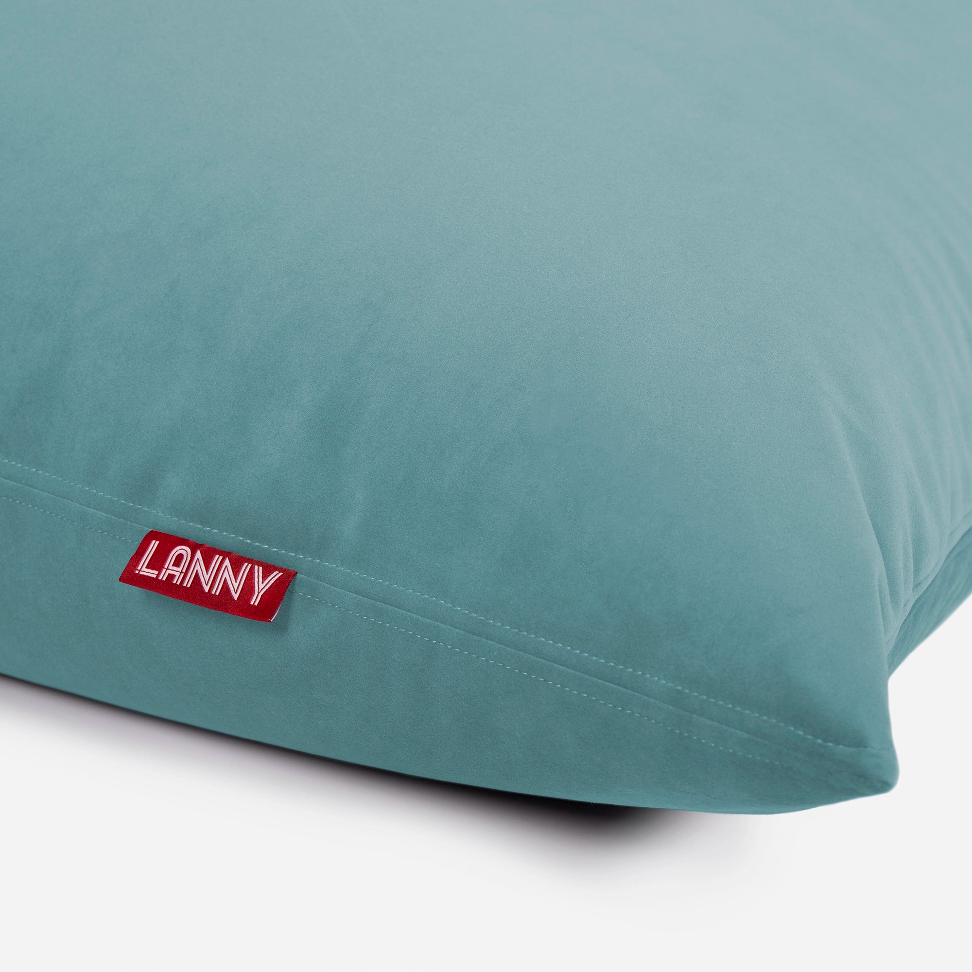 Slim Velvet Turquoise Bean bag - Lanny Beanbag - Bean Bag Chairs