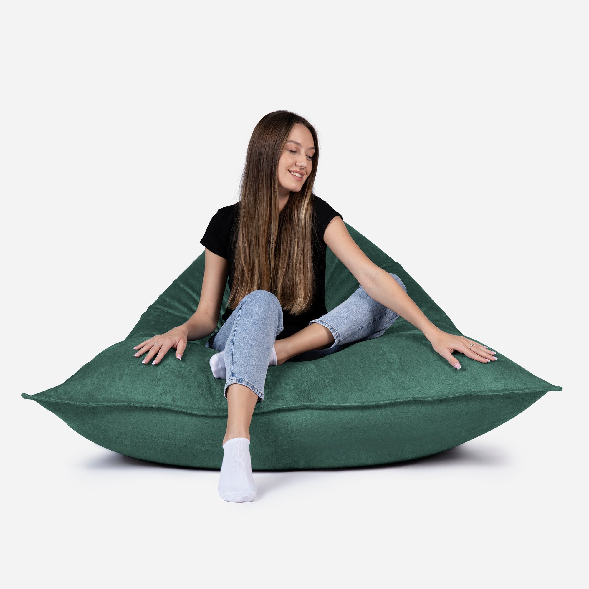 Sloppy Large Aldo Green Bean bag - Lanny Beanbag - Bean Bag Chairs