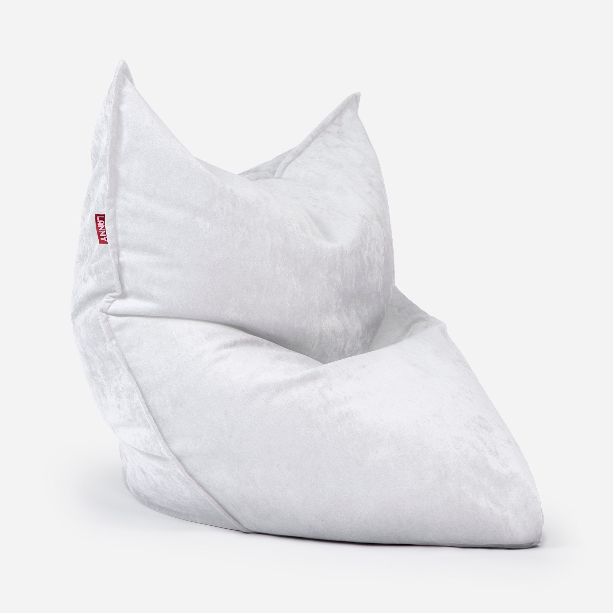 Sloppy Large Aldo White Bean bag - Lanny Beanbag - Bean Bag Chairs