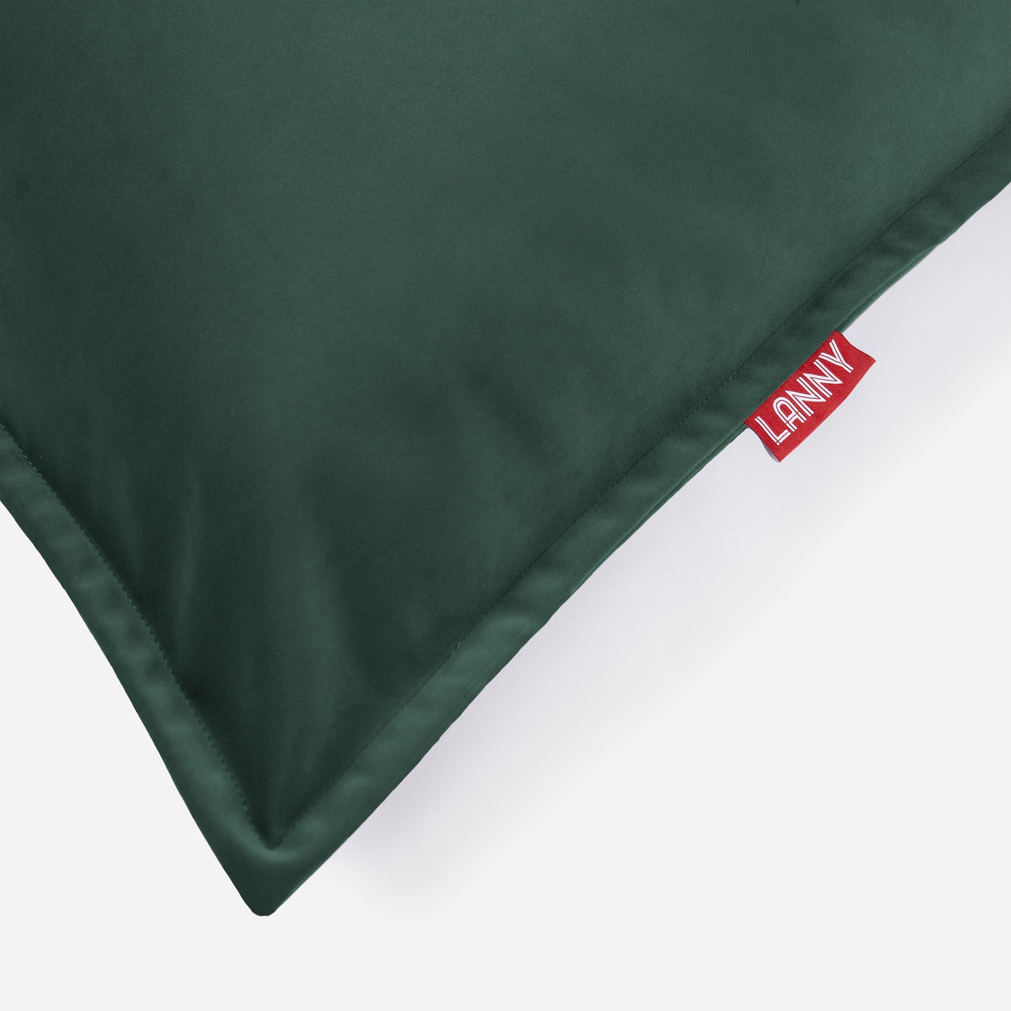 Sloppy Large Velvet Green Bean bag - Lanny Beanbag - Bean Bag Chairs