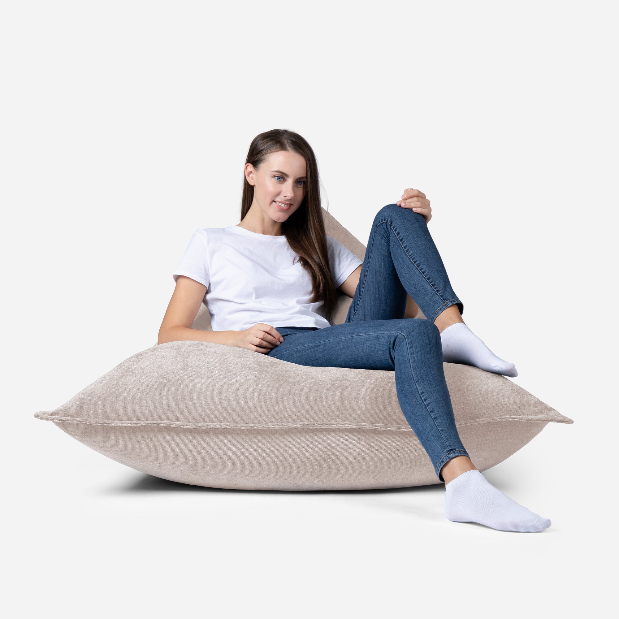 Sloppy Mini Aldo Beige Bean bag - Lanny Beanbag - Bean Bag Chairs