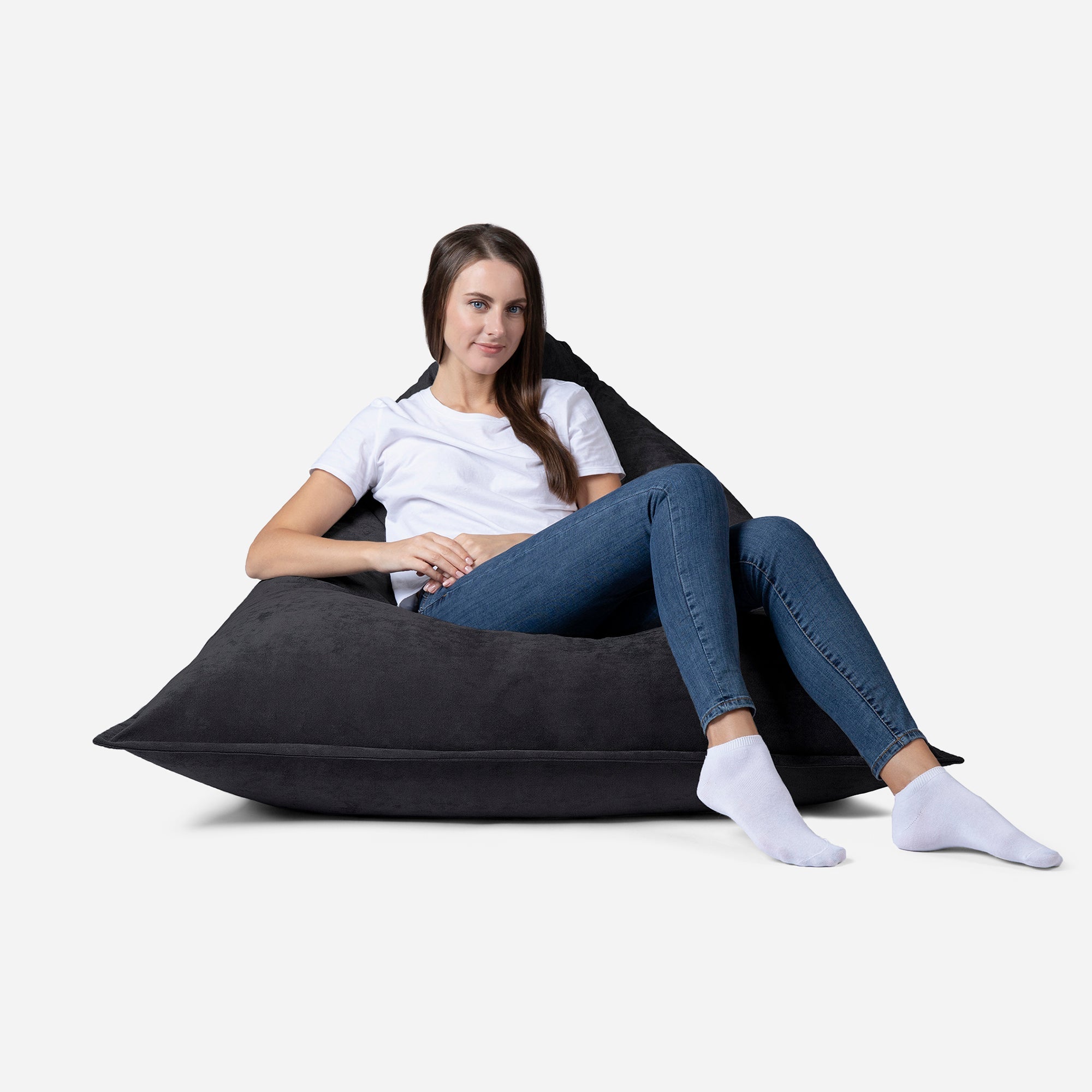 Sloppy Mini Aldo Black Bean bag - Lanny Beanbag - Bean Bag Chairs