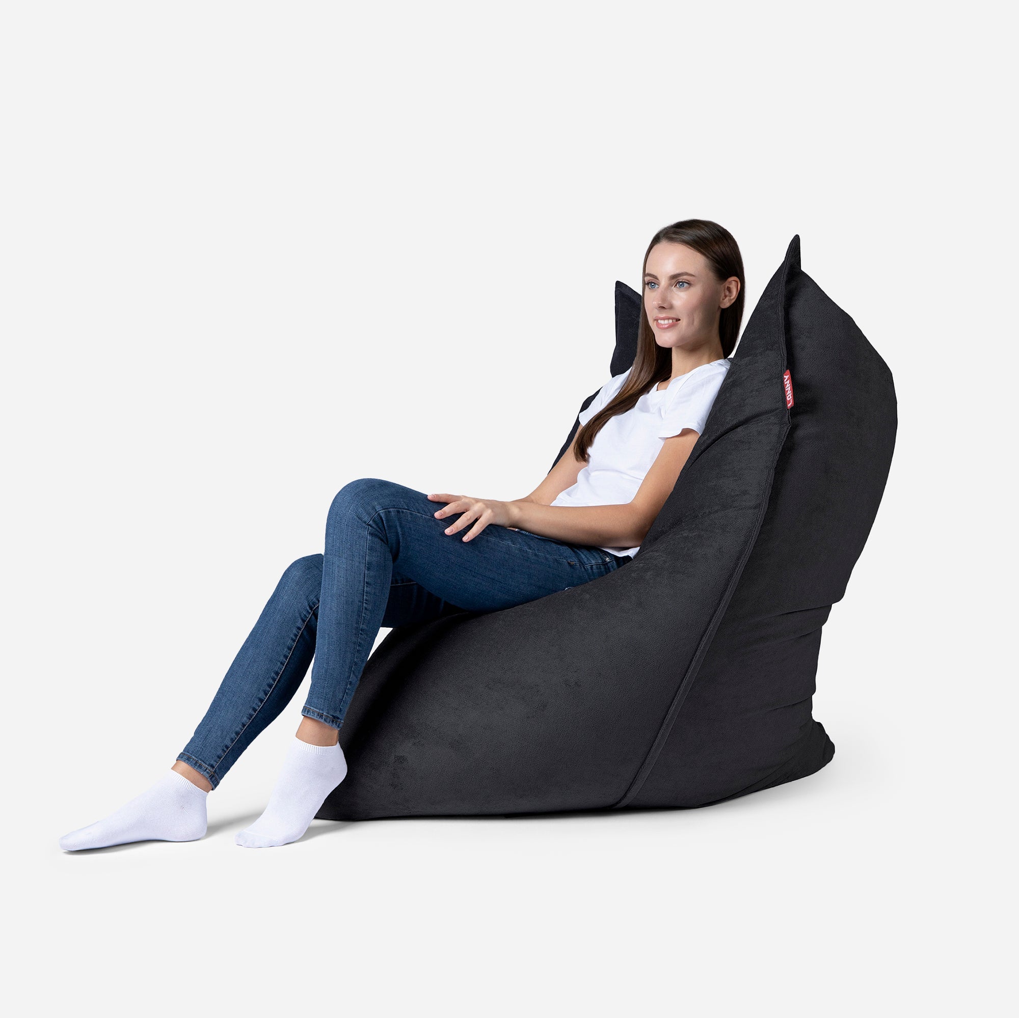 Sloppy Mini Aldo Black Bean bag - Lanny Beanbag - Bean Bag Chairs