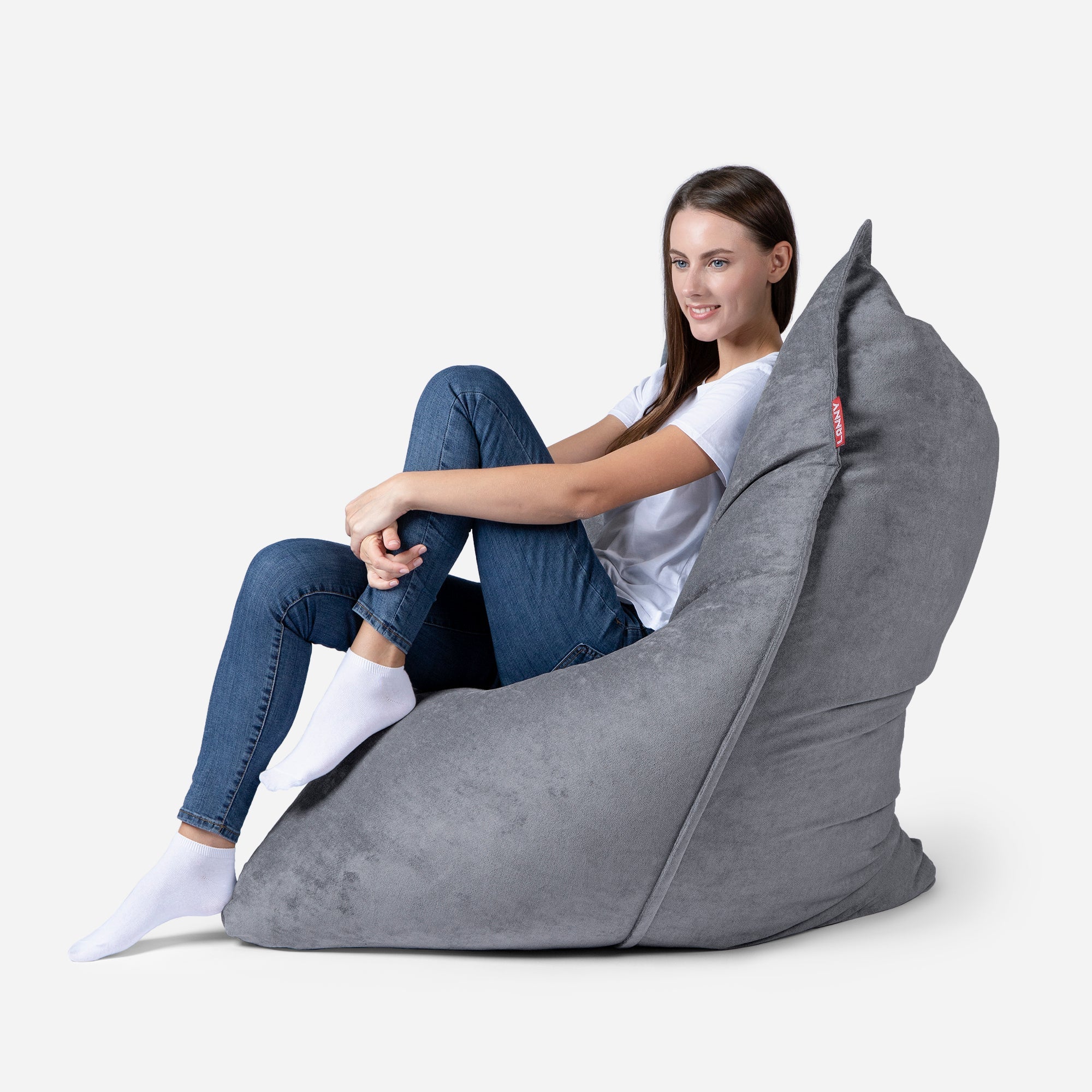 Sloppy Mini Aldo Gray Bean bag - Lanny Beanbag - Bean Bag Chairs