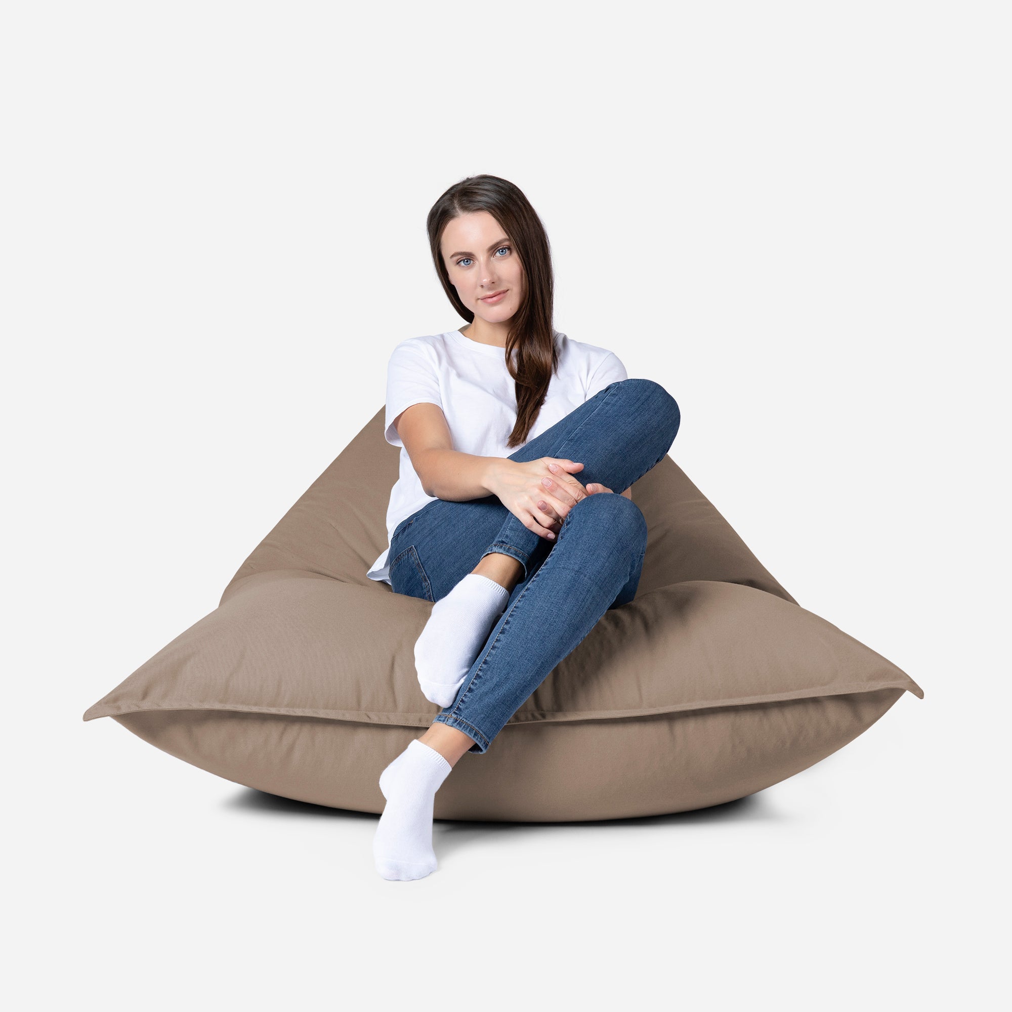 Sloppy Mini Outdoor Cappuccino Bean Bag - Lanny Beanbag - Bean Bag Chairs