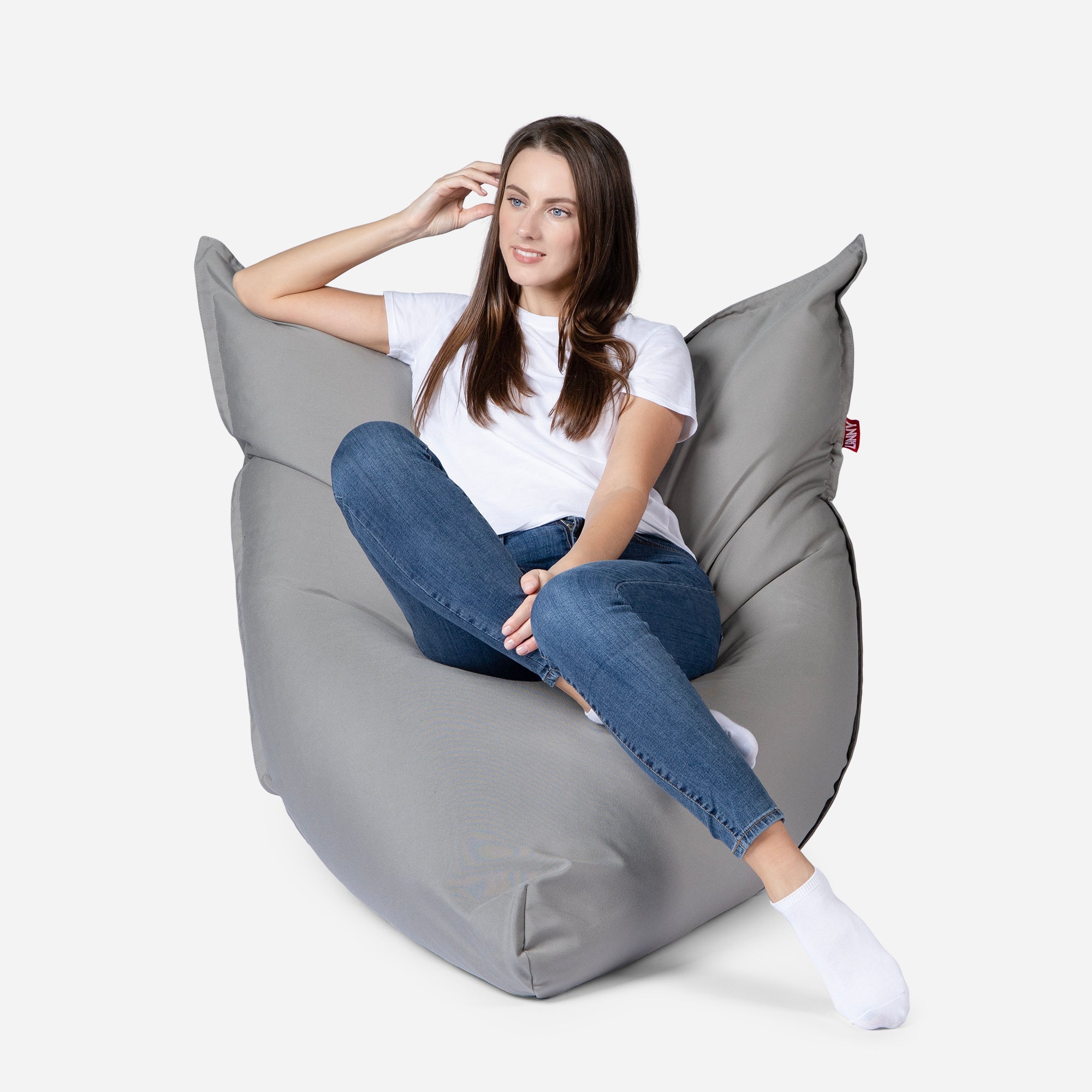Sloppy Mini Outdoor Gray Bean Bag - Lanny Beanbag - Bean Bag Chairs