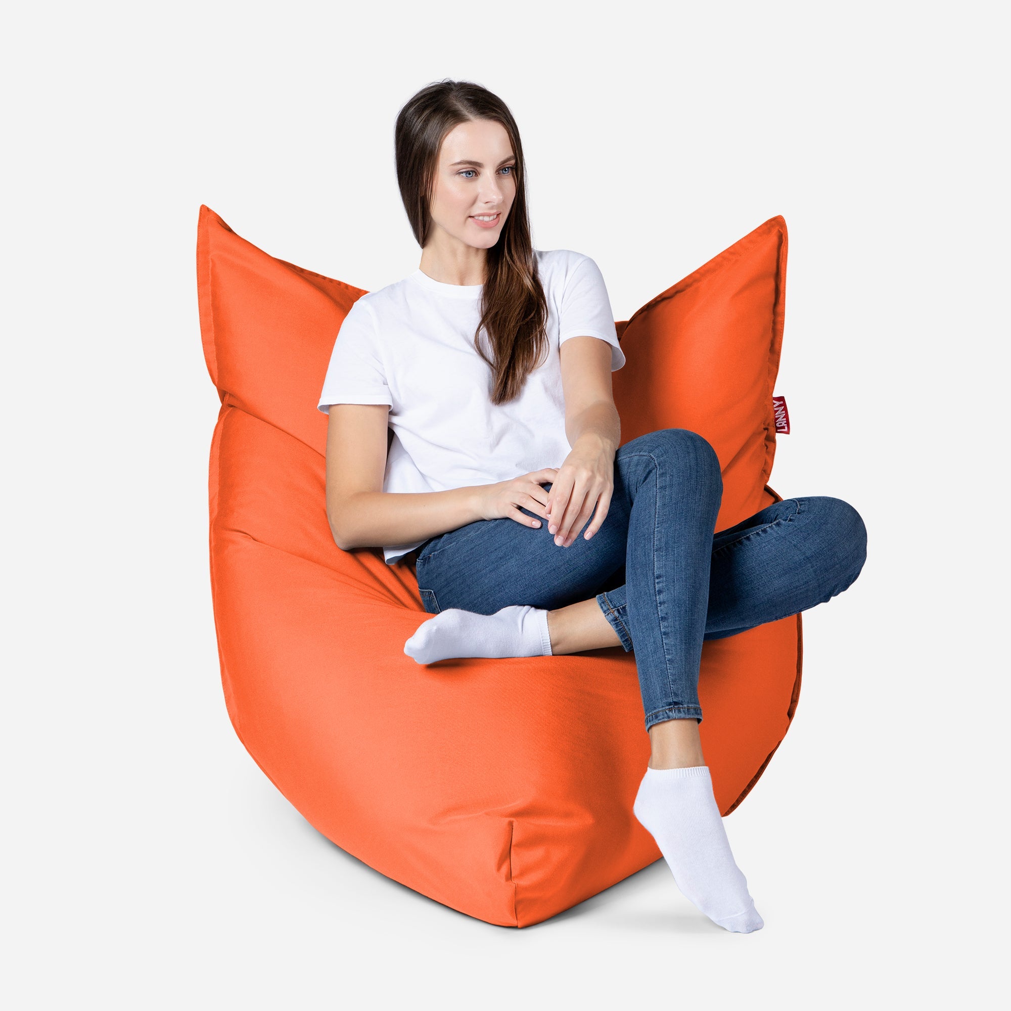 Sloppy Mini Outdoor Orange Bean Bag - Lanny Beanbag - Bean Bag Chairs