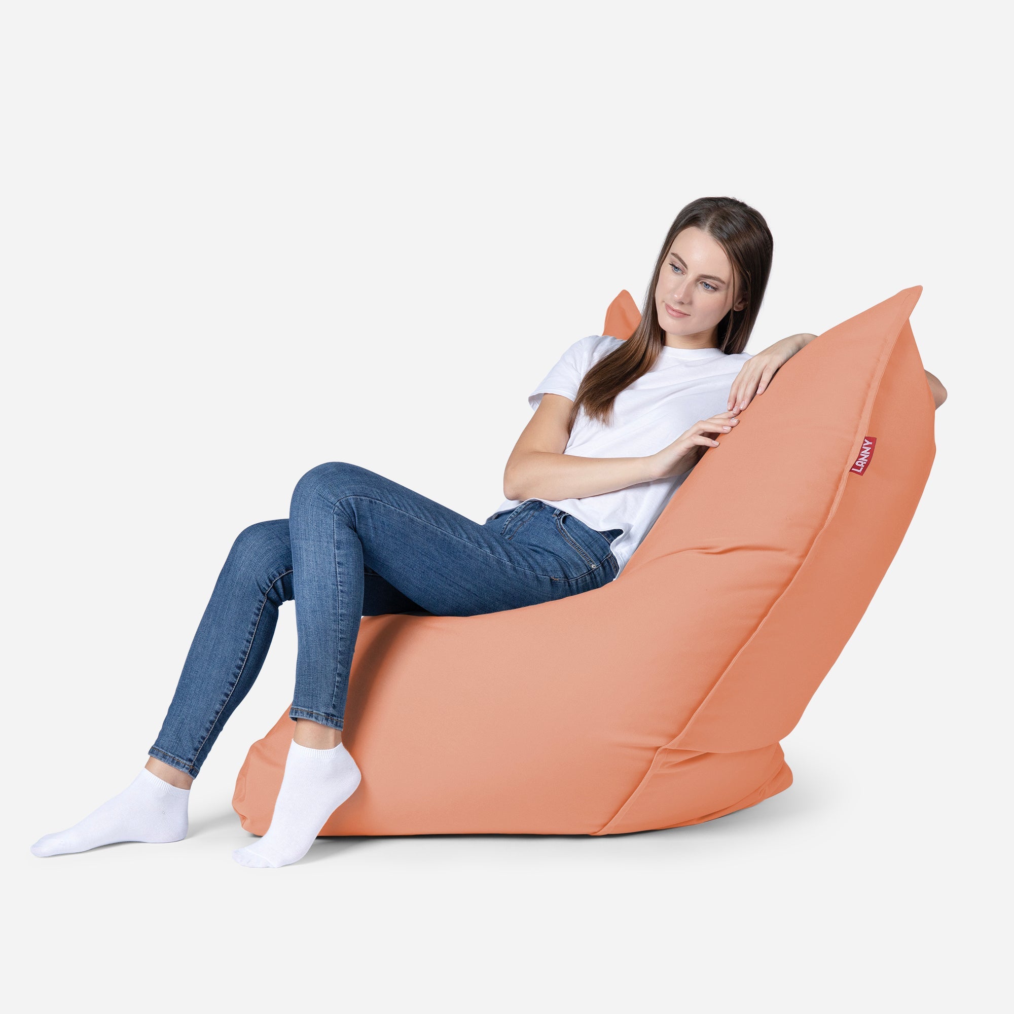 Sloppy Mini Outdoor Peach Bean Bag - Lanny Beanbag - Bean Bag Chairs