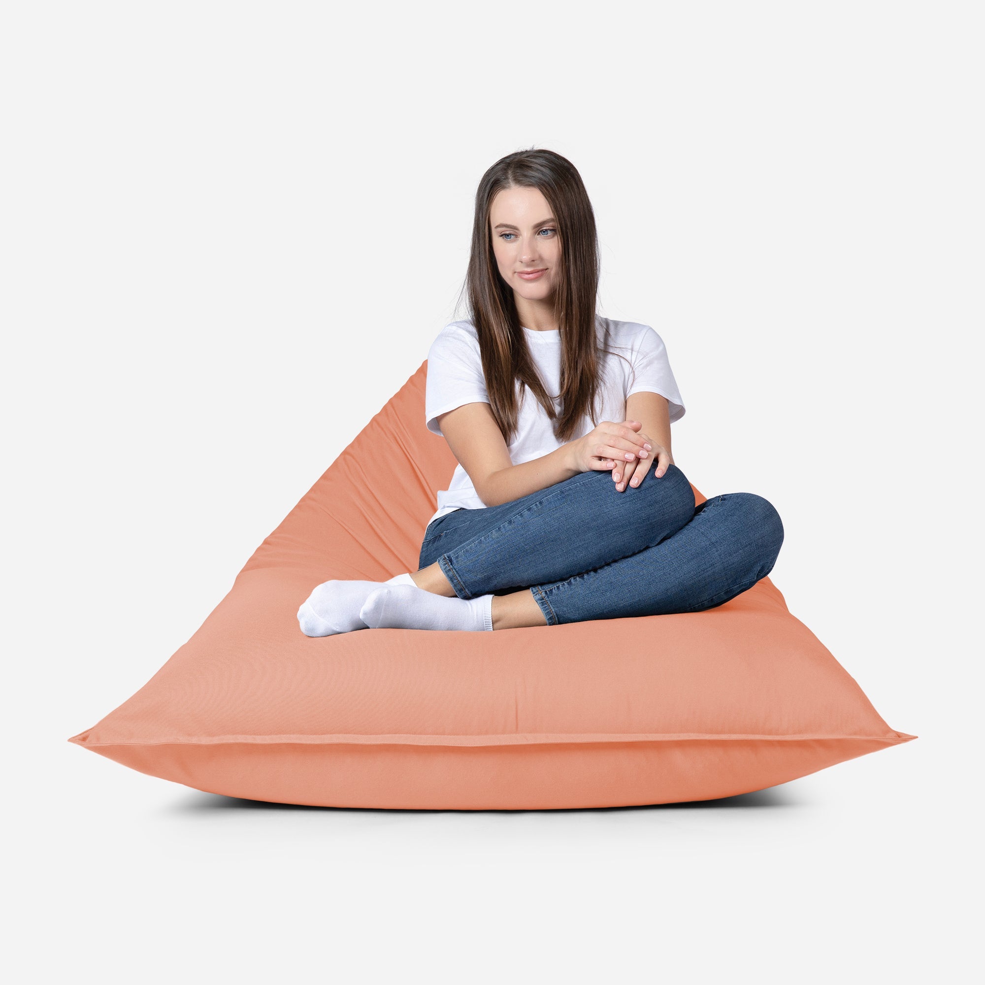 Sloppy Mini Outdoor Peach Bean Bag - Lanny Beanbag - Bean Bag Chairs