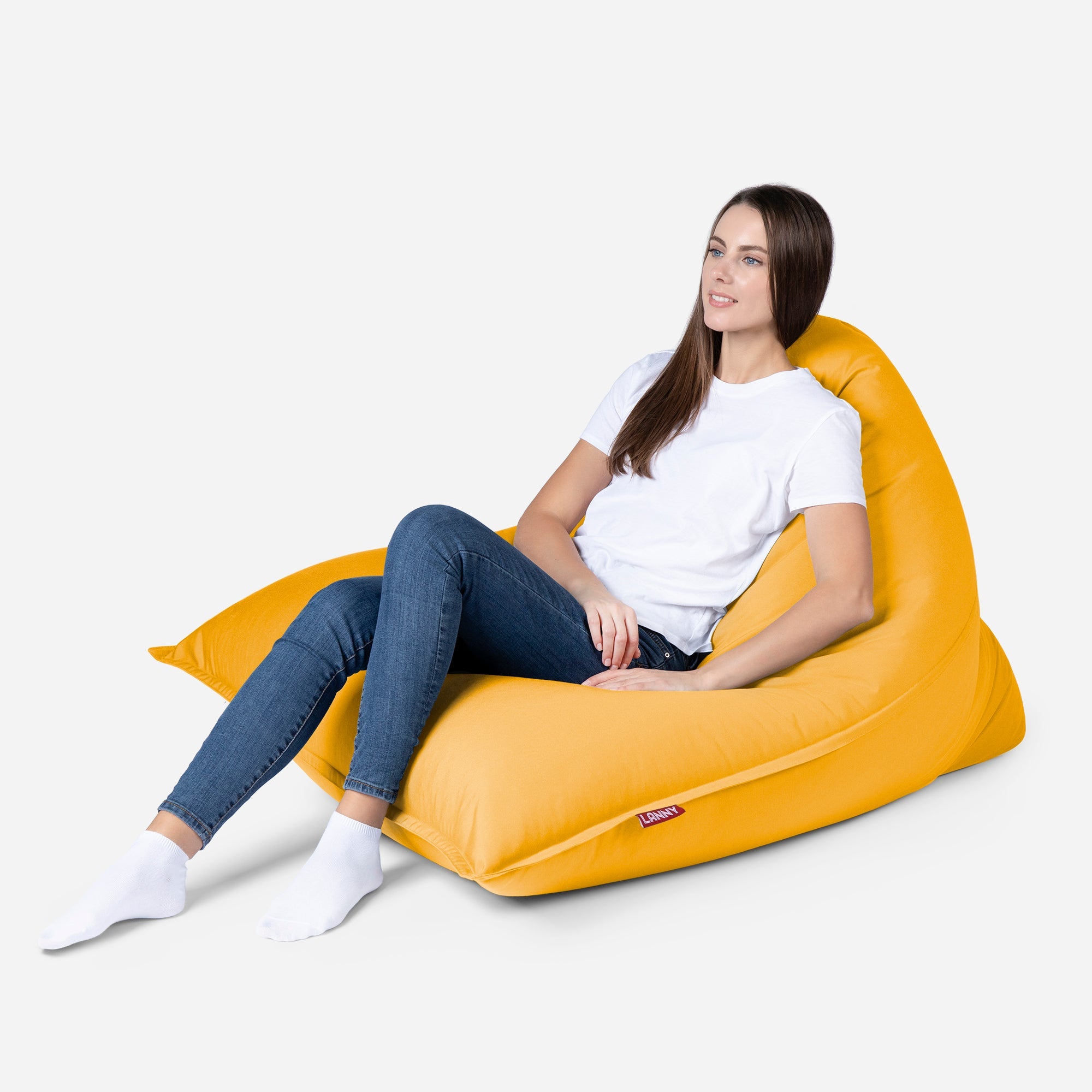Sloppy Mini Outdoor Yellow Bean Bag - Lanny Beanbag - Bean Bag Chairs