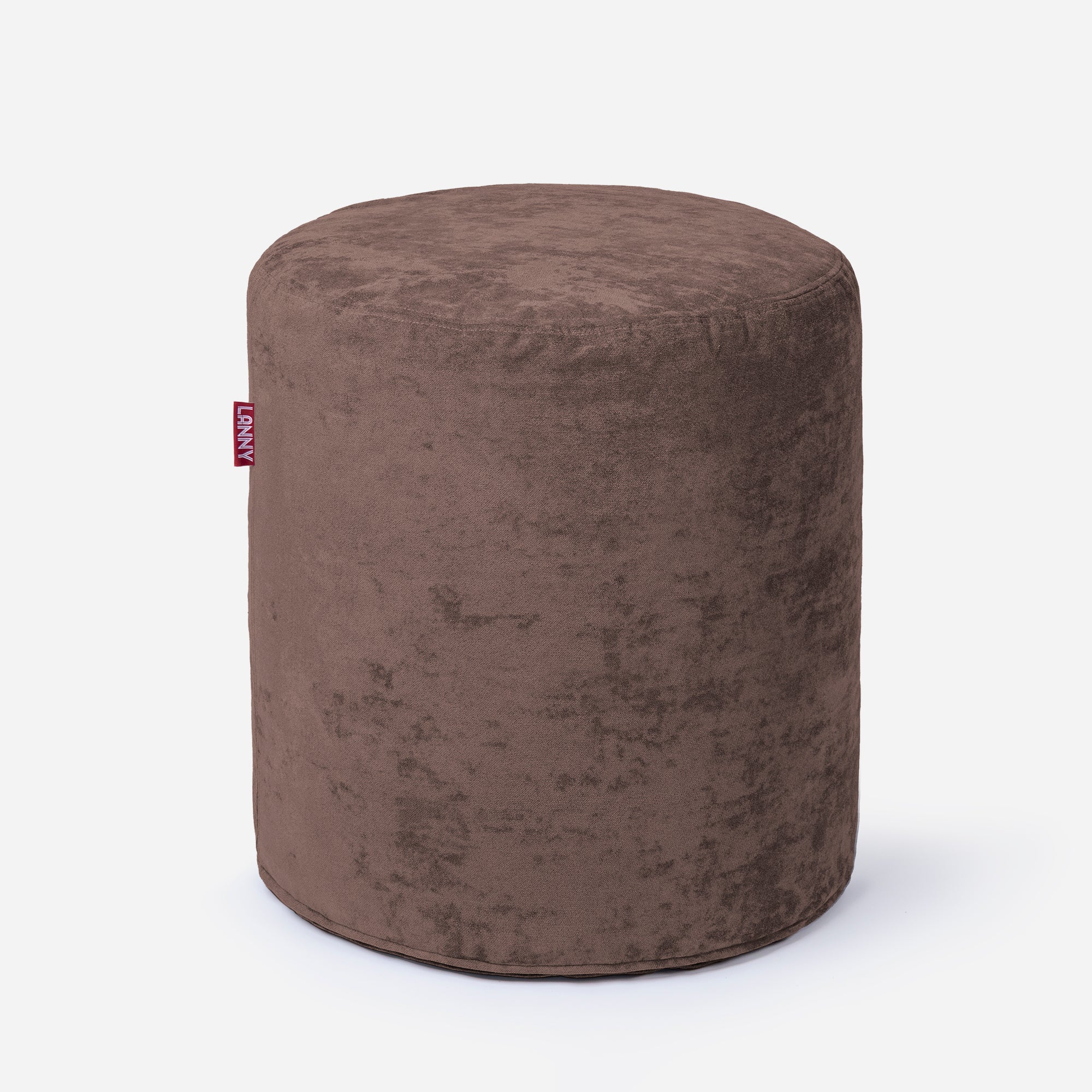 Tall Aldo Brown Pouf - Lanny Beanbag - Ottomans