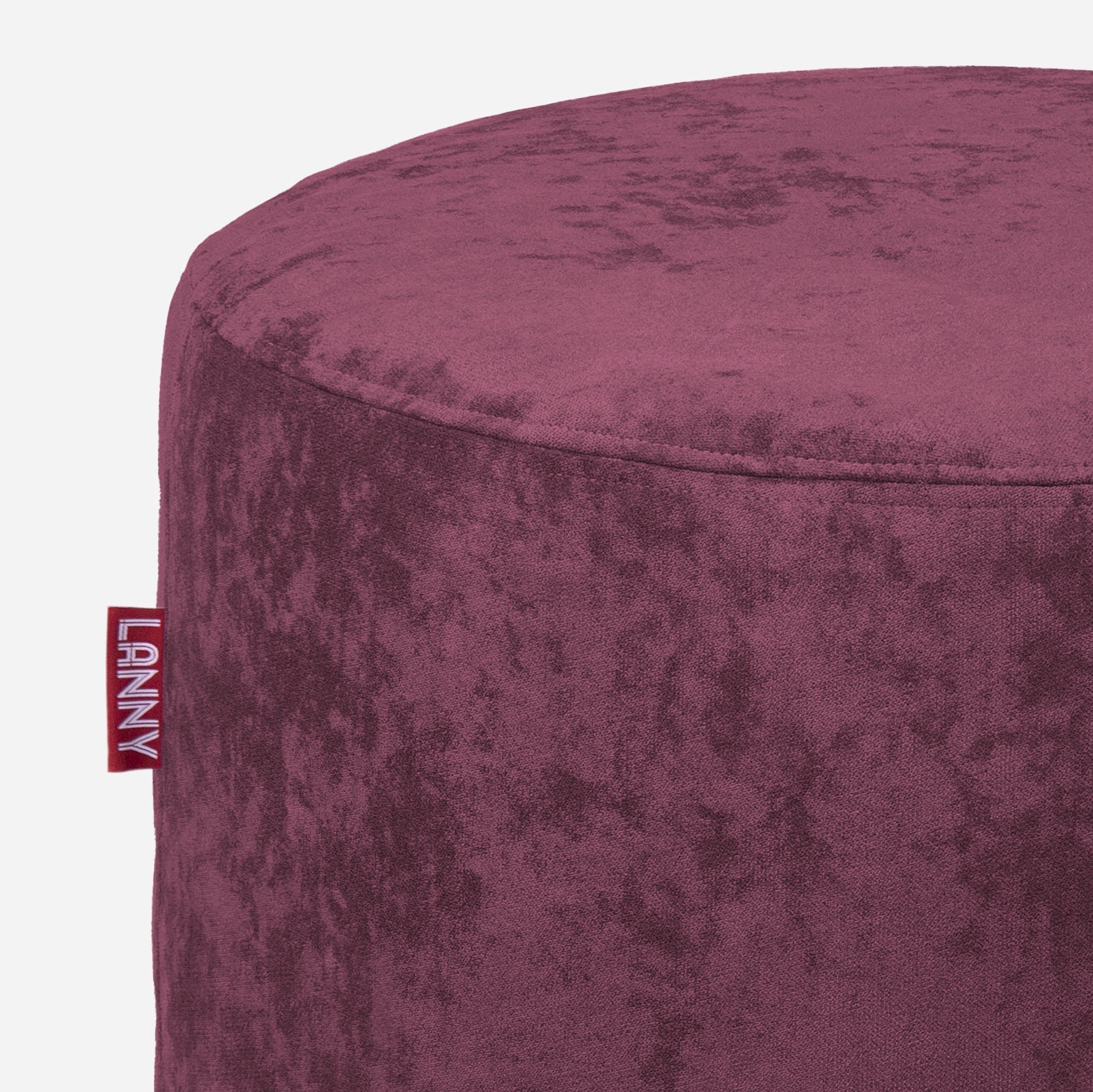 Tall Aldo Purple Pouf - Lanny Beanbag - Ottomans