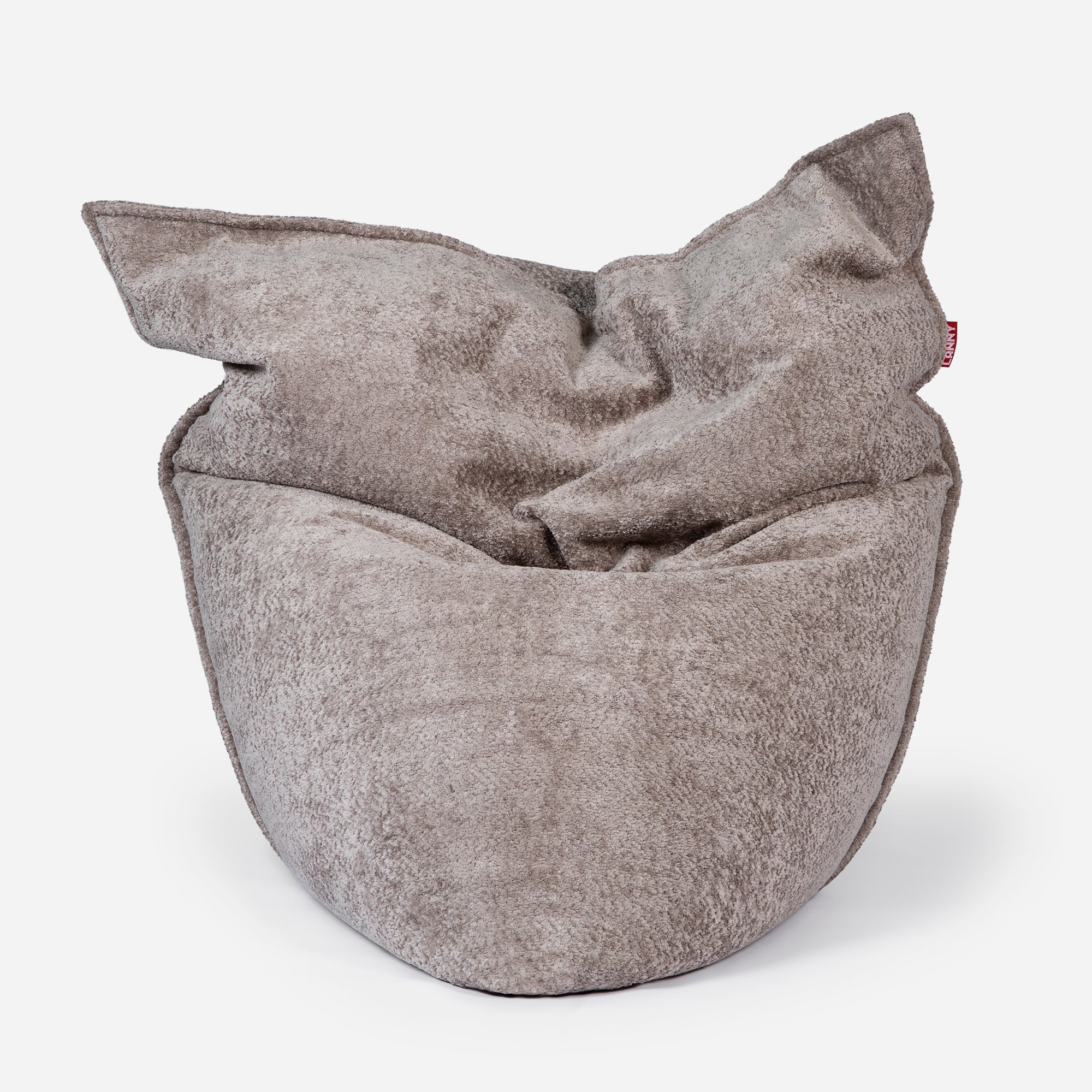 Beanbag Sloppy design fluffy fabric brown color