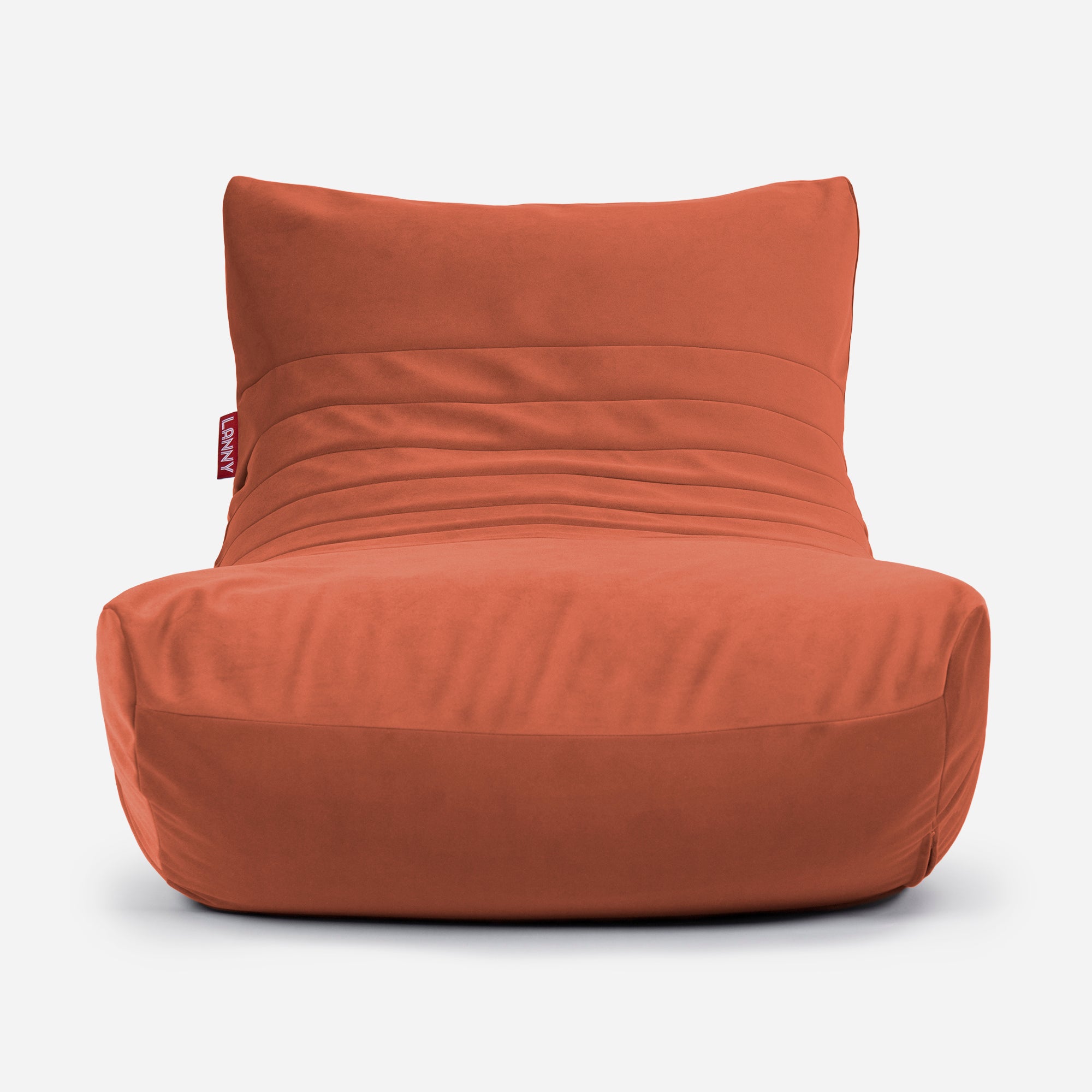 Beanbag Curvy Design Coral color 