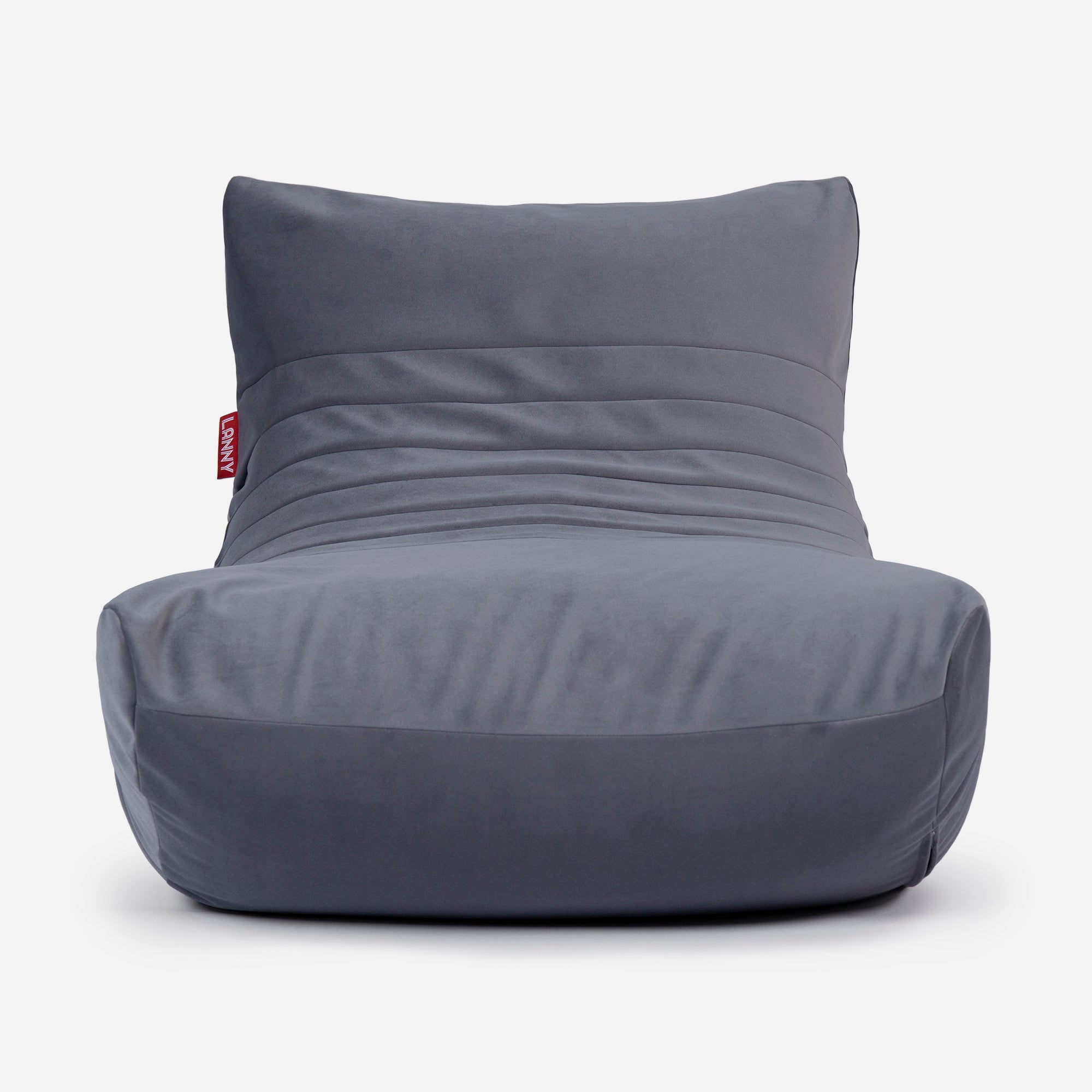 Beanbag Curvy Design Gray color 