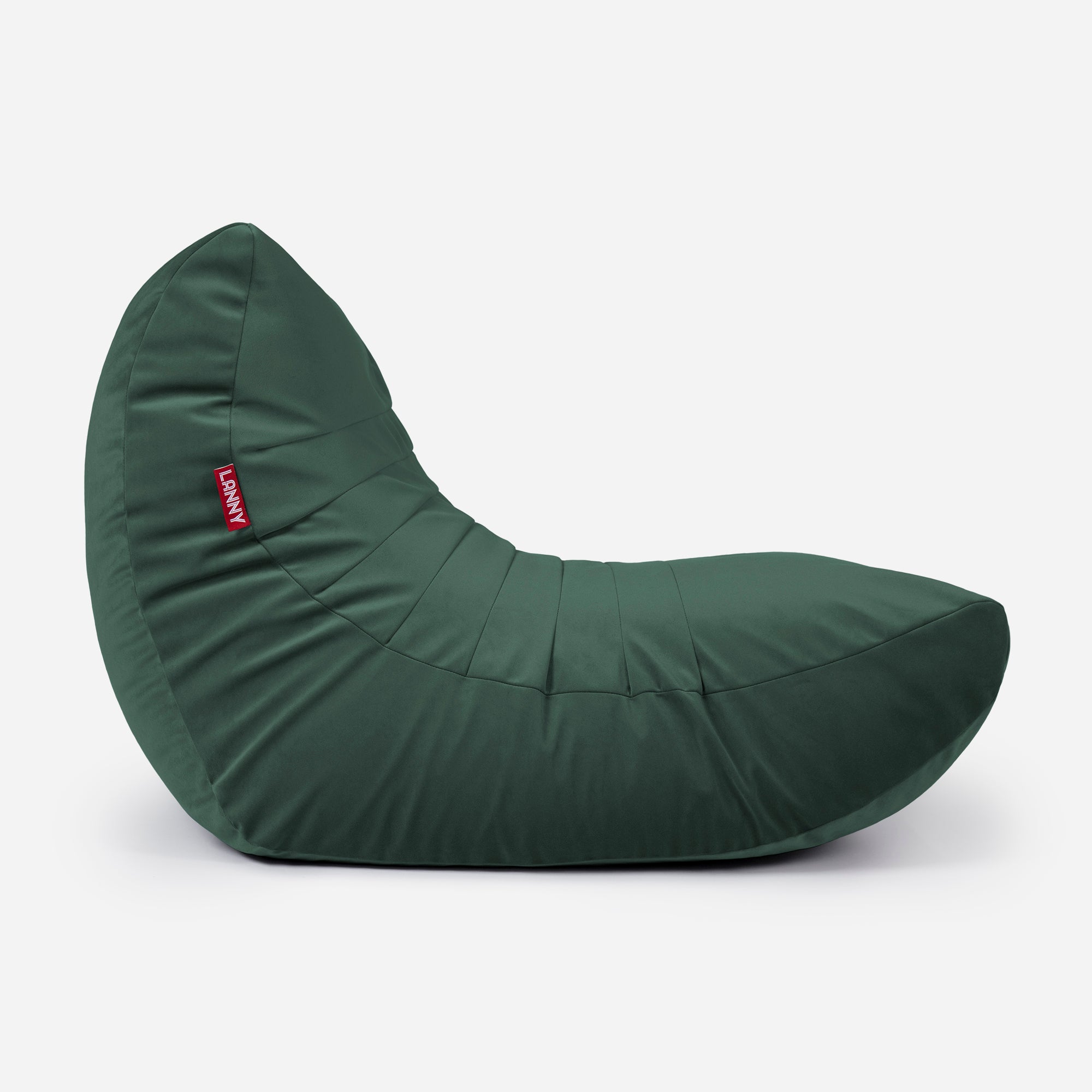 Beanbag Curvy Design Green color
