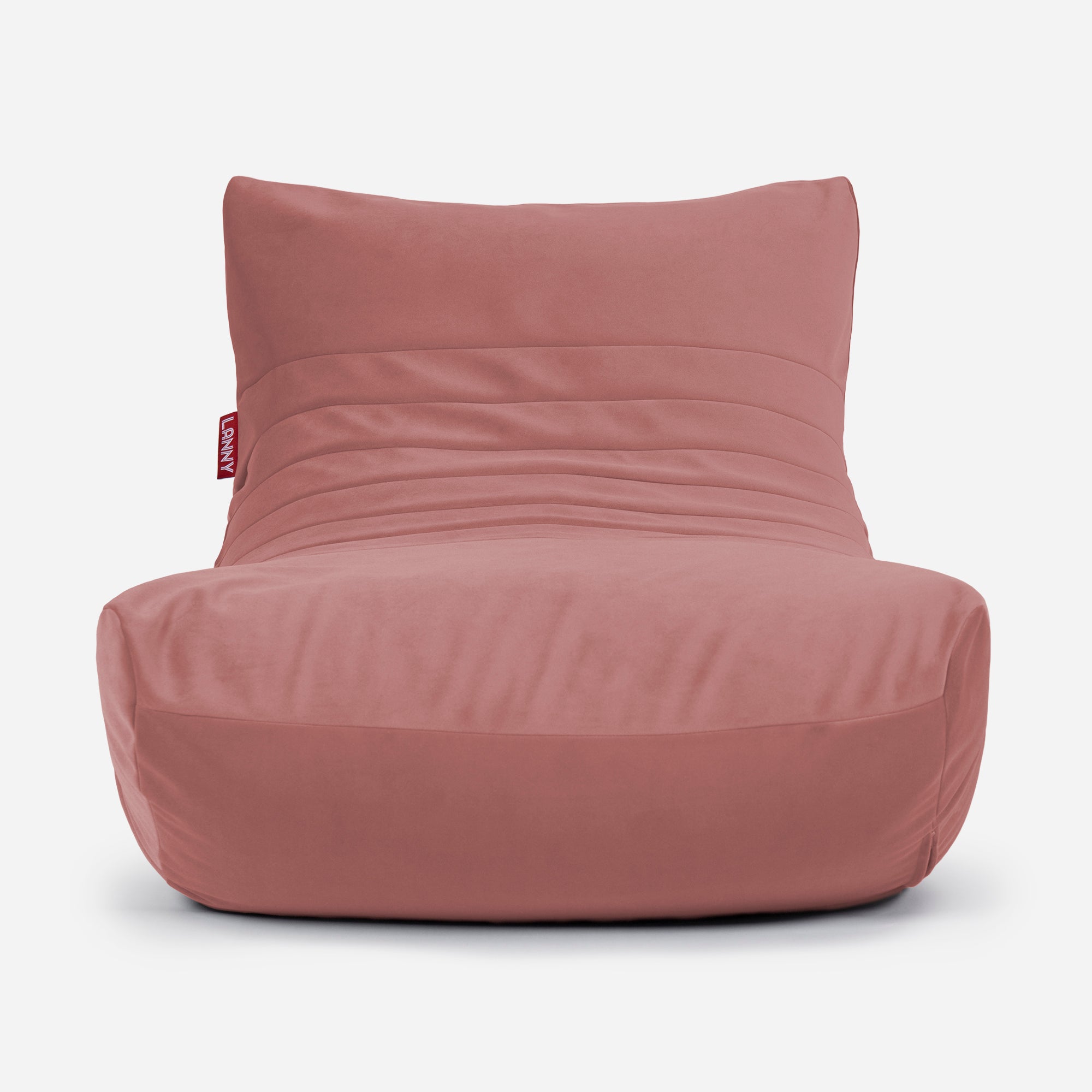 Curvy Velvet Pink Bean bag Chair