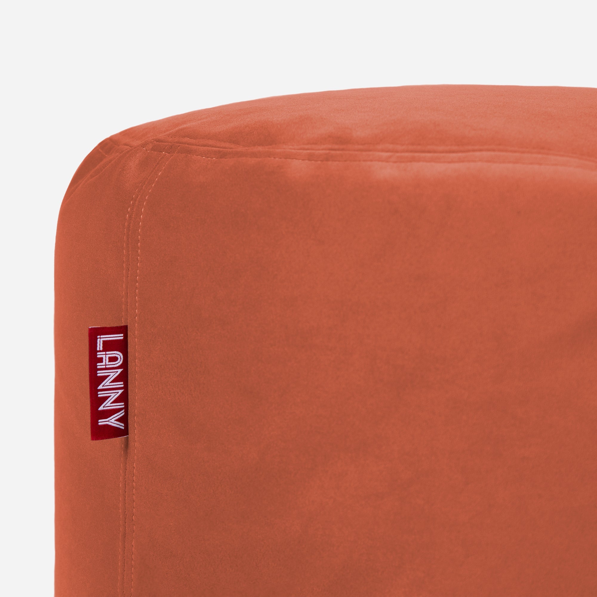 Short Velvet Amber Pouf - Lanny Beanbag - Ottomans