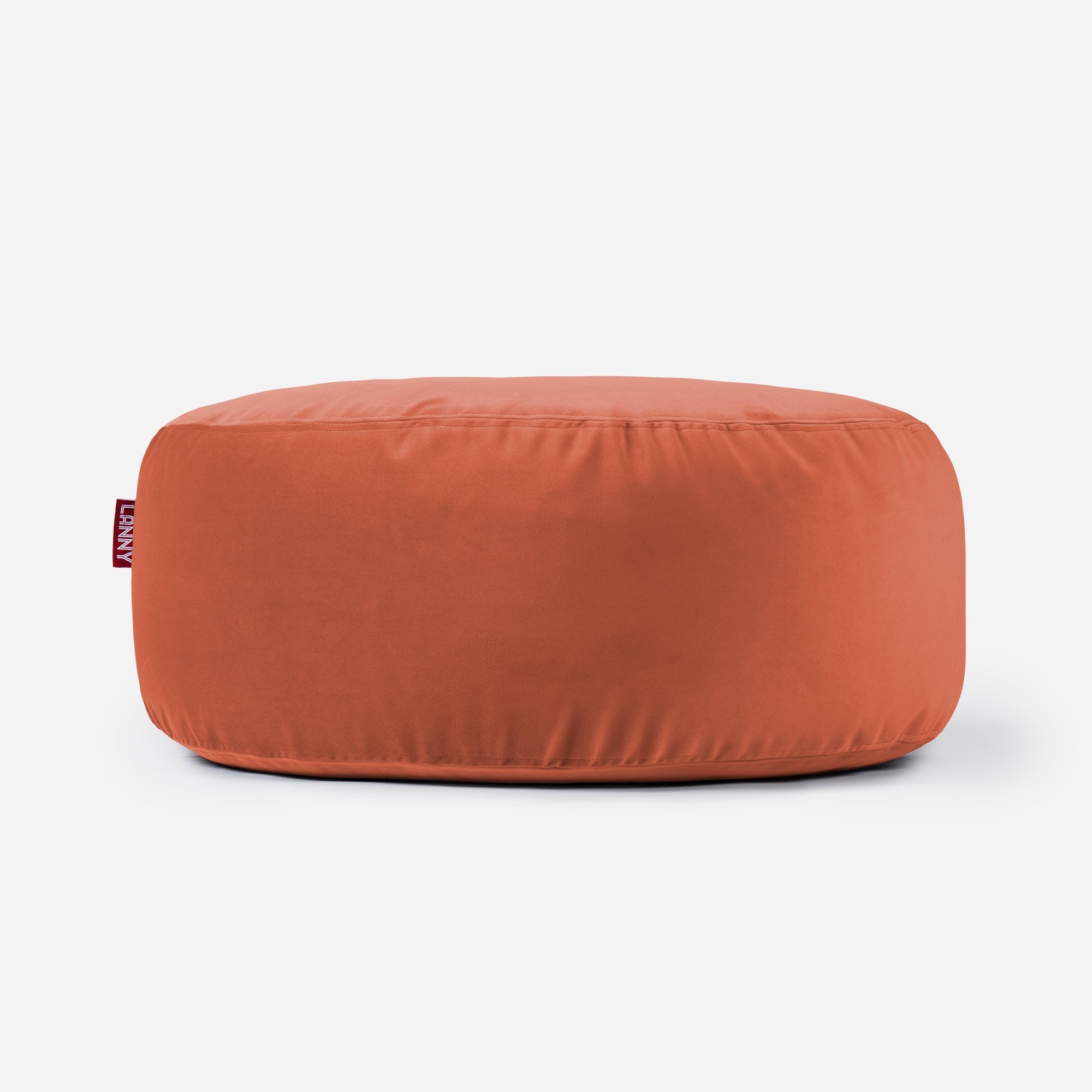 Short Velvet Amber Pouf - Lanny Beanbag - Ottomans
